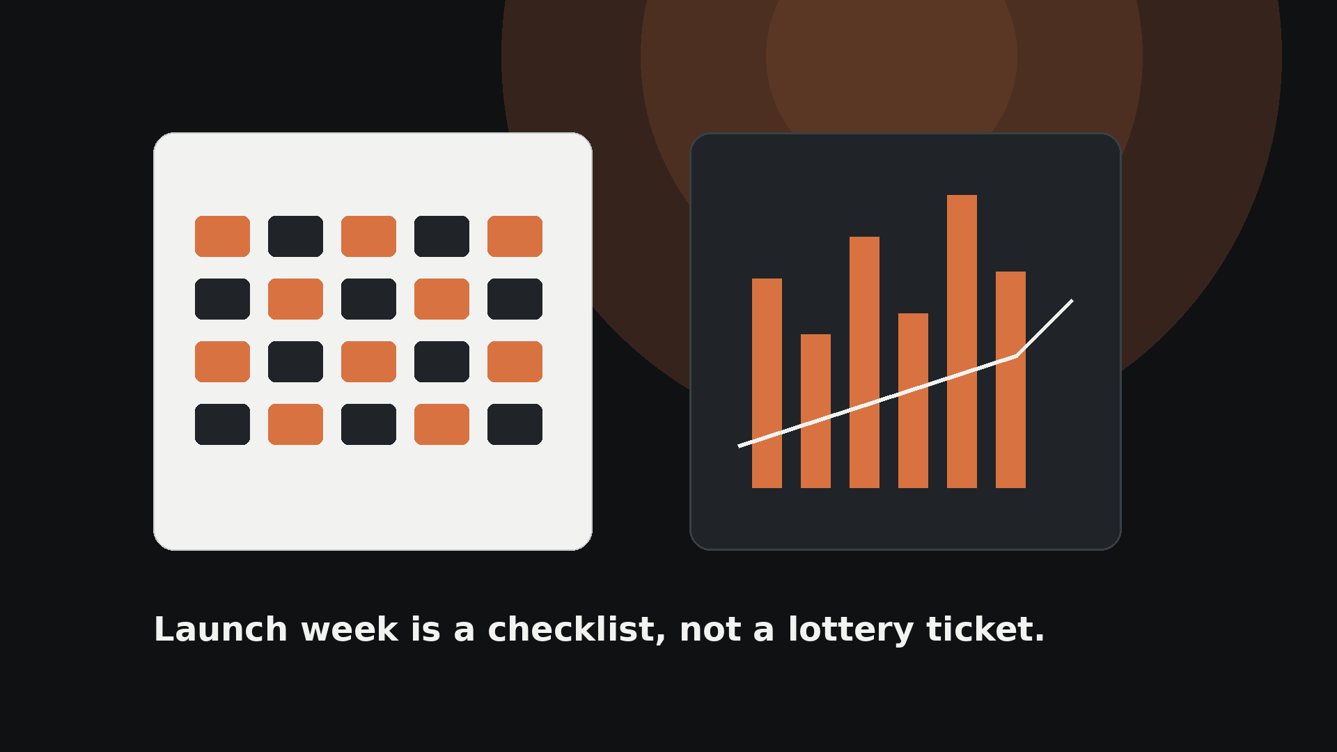 KDP launch calendar and sales dashboard planning illustration
