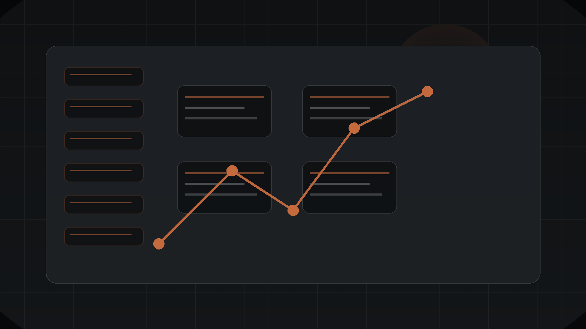 Agentic AI workflow dashboard with code, research, and tool-use paths arranged in a Jivaro OS interface.