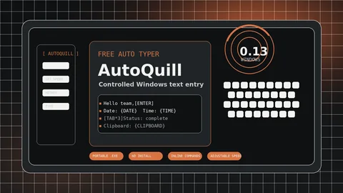 AutoQuill timing dashboard with WPM, pause, and duration controls