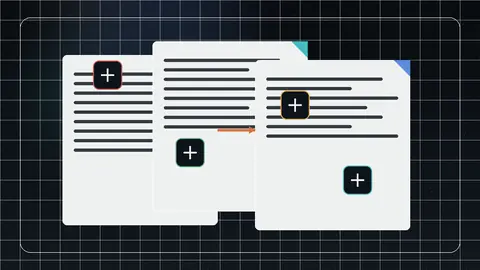 Layered PDF pages with merge, split, rotate, annotation, and watermark controls in a private browser workspace.