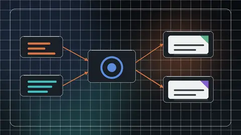 Metadata and body source blocks flowing through templates, a deterministic generator, quality gates, and complete static pages.