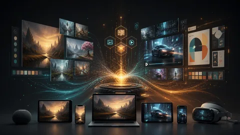 Generative creative studio producing image, motion, and design variations from one multimodal spark