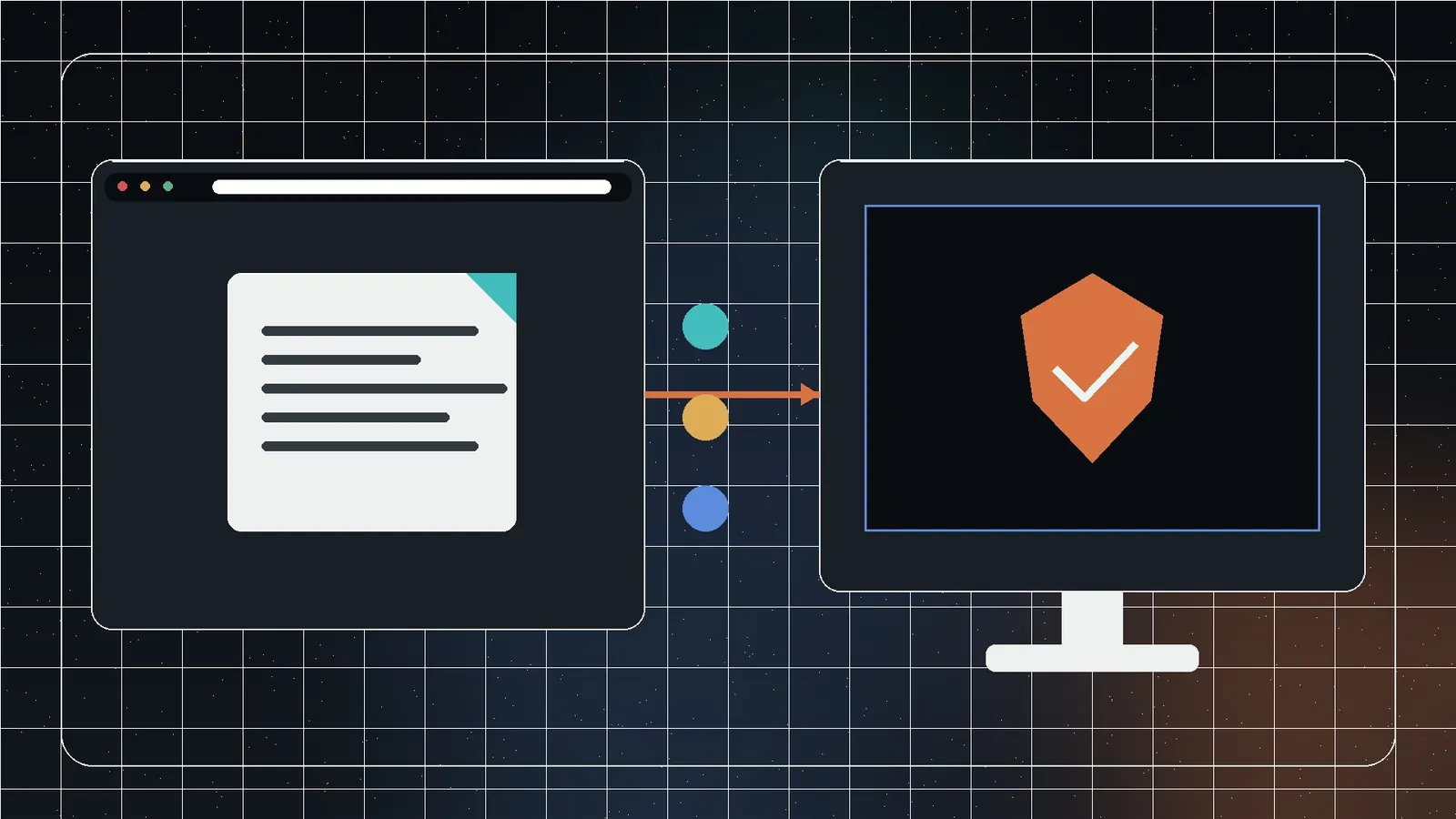A split comparison between a local browser workspace and a desktop application with privacy, performance, offline, and operating-system access signals.